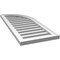 Ekena Millwork Quarter Round Top Right Surface Mount PVC Gable Vent w/ 2"W x 1-1/2"P Brickmould Frame, 16"W x 38"H GVPQR16X3802SF - alternate 3